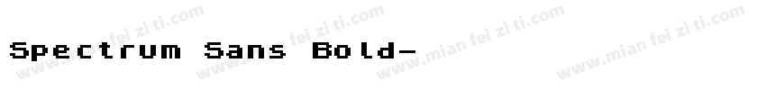 Spectrum Sans Bold字体转换